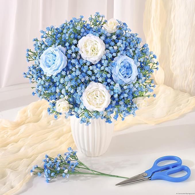 30Pcs Babys Breath Artificial Flowers, Baby Breath Flowers Artificial Bulk | - Image 7