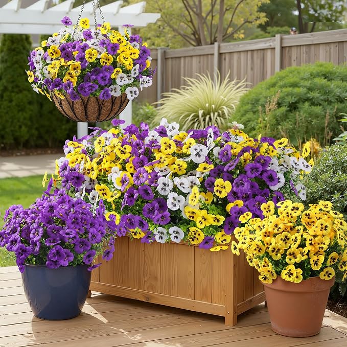 Alupssuc 48 Bundles Artificial Flowers UV Resistant - Image 6