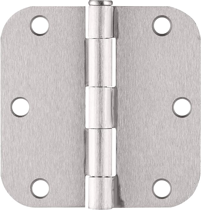Design House Interior Door Hinge, Satin Nickel | 5/8" Radius, Traditional - Image 2