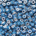 150Pcs Rhinestone Large Hole Beads Spacer Beads Blue European Craft Big Beads Large Hole Rhinestones Lampwork Murano Bead Fairy Wand Garden Beads for DIY Bracelet Necklace Jewelry Making Supplies