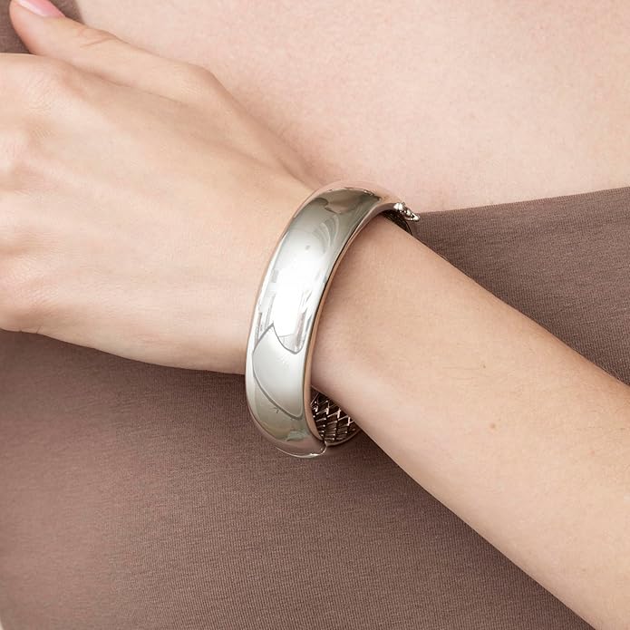 Reeds Sterling Silver Tube Bangle Bracelet
