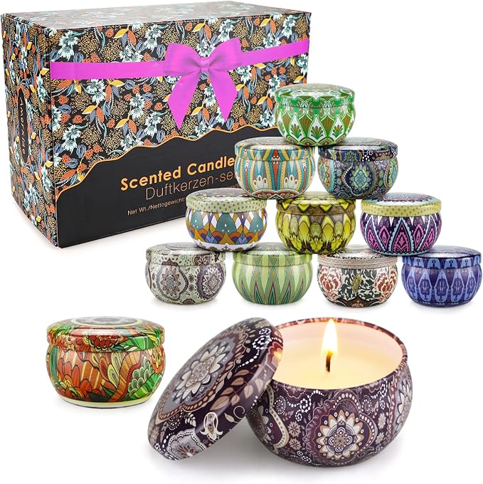 Candles Gifts for Women, 12 Pack Soy Wax Candles for Home Scented, Birthdays - Image 9