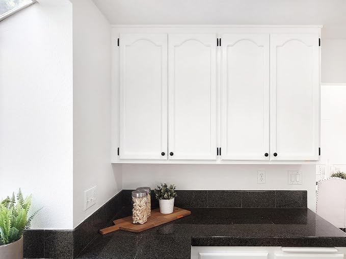 2 Pack 1/2" Overlay Black Cabinet Hinges - Image 2