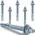 3/8 x 4 in Wedge Anchors 6 pcs Galvanized Concrete Anchors | Concrete Screw and by Unknown