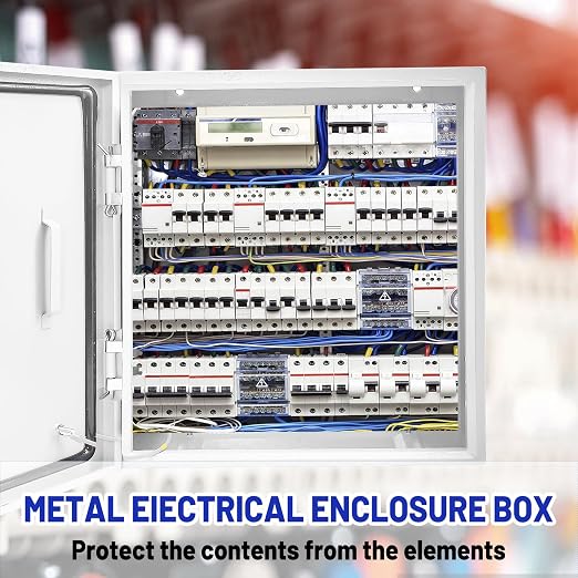 Electrical Junction Box 16x16x6, NEMA 4X IP66 Steel Enclosure Box | 1.5mm steel - Image 2
