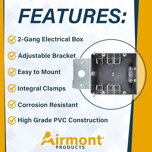 Adjustable 2-Gang Electrical Box - Image 2