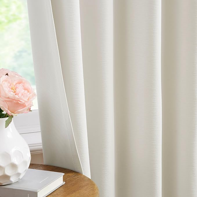 Kayne Studio Grayish White Velvet Pinch Pleated Back Tab Curtains 90 Inches | - Image 6