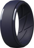 ThunderFit Men's Silicone Rings 10mm Wide 2.5mm Thick Rubber Bands, Breathable, Variety Multipack 1-10