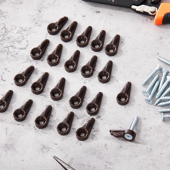 Blulu 24 Pack Flush Cabinet Glass Retainer Clips Window Screen Clip - Image 7