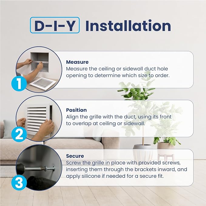 20x20 Aluminum Wall Ceiling Air Return Vent Cover HVAC Rustproof Grille - Image 9