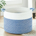 Artfeel 100L Large Cotton Rope Basket, Decorative Woven Blanket Storage by Artfeel