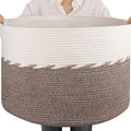 OIAHOMY 105L Extra Large Blanket Basket by MasterofSpaceOptimization