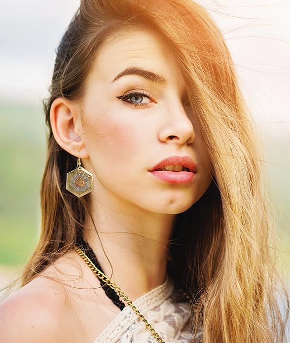 SPUNKYsoul Handmade 3 Toned Basket Weave Earrings | SPUNKYsoul Collection