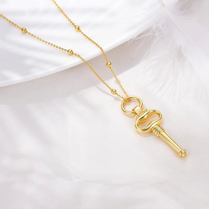 Dainty Layered Choker Necklace 18k gold Plated Y Pendant Commemorative coin Necklace Multilayer Bar Disc Necklace Adjustable Layering Choker Necklaces fashion jewelry for Women Girls