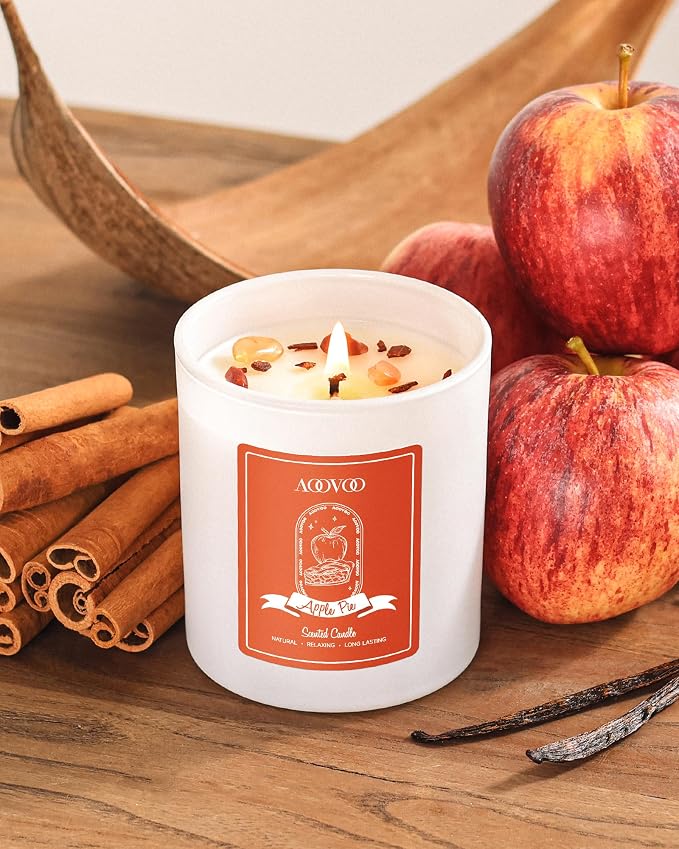 AOOVOO Apple Pie Scented Candles - Image 3