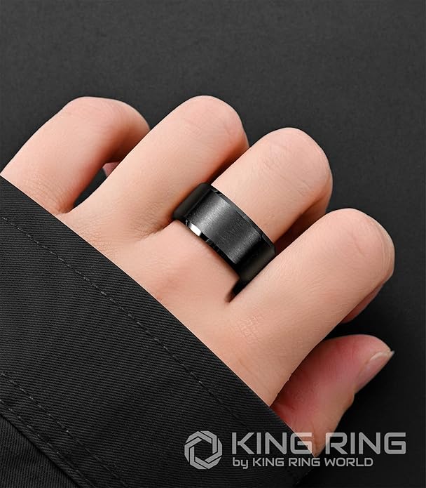 King Ring Tungsten 4/6/8/10mm Rings – Super Polished Matt Finish Tungsten Rings – Designed in USA