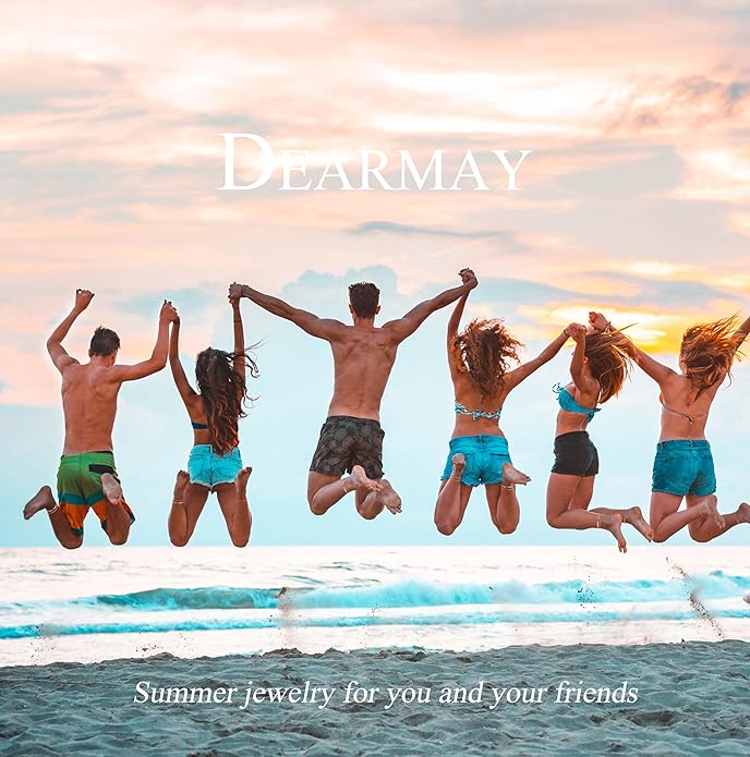 DEARMAY Dainty 14K Gold Plated Ankle Bracelets for Women, Waterproof 14K Gold Plated Link Chain Anklets Non Tarnish Set Pack Summer Beach Jewelry Gift