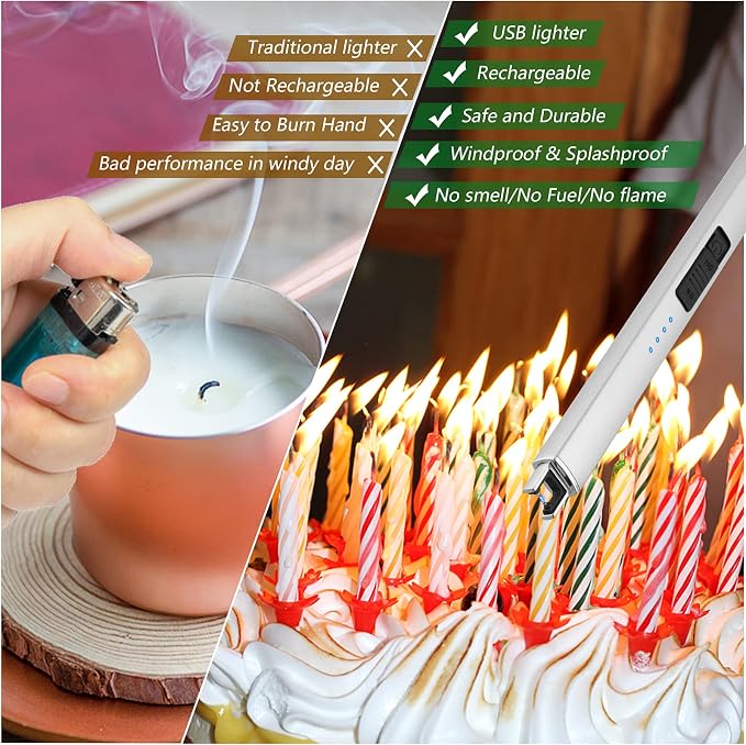 Electric Candle Lighter, Christmas Stocking Stuffers Gifts - Image 4
