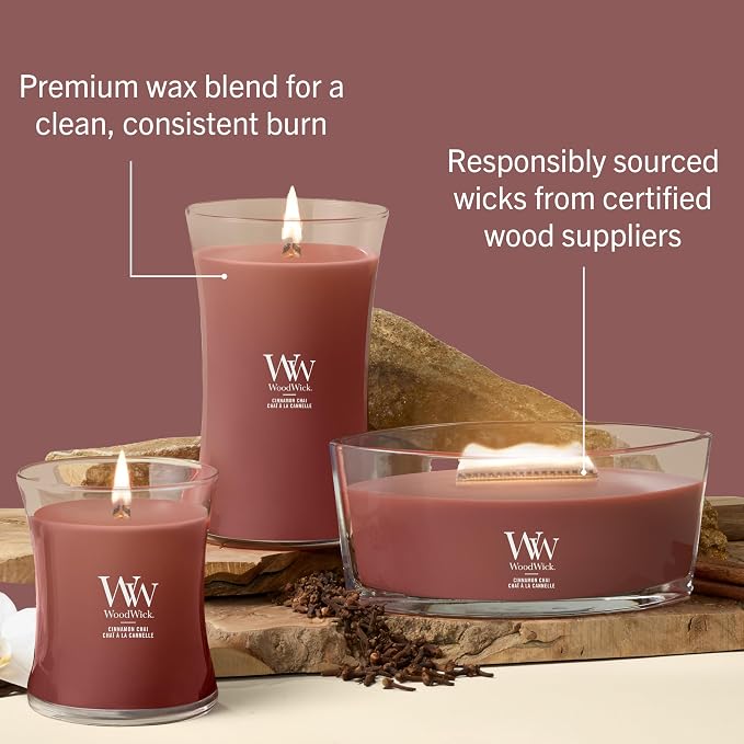 WoodWick Cinnamon Chai Holiday Candle Gifts - Image 7
