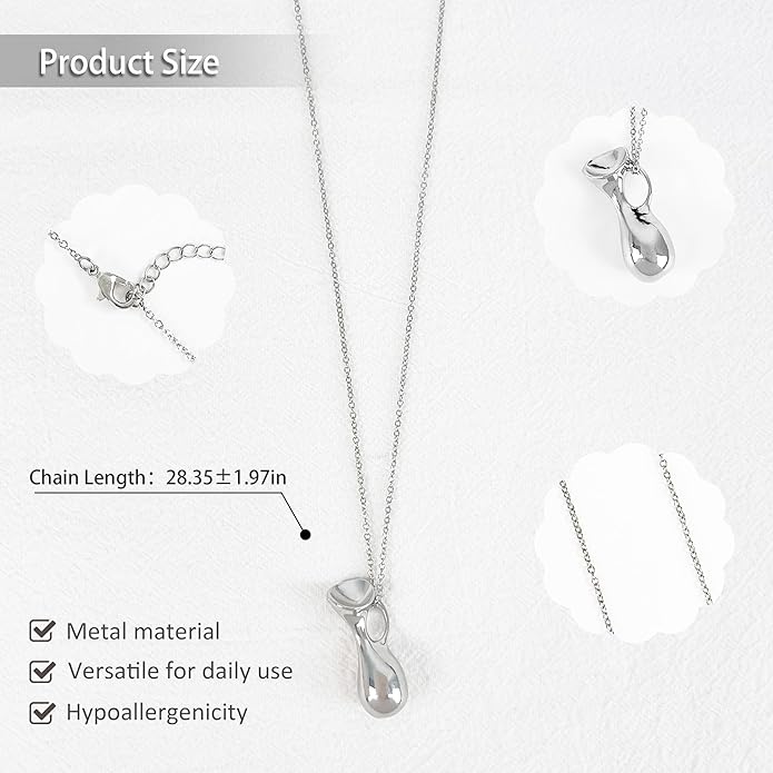 Snake Butterfly Necklace for Women Y2k Irregular Round Bead Pendant Women's Jewelry