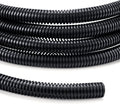 Wire Loom Tubing 1/4"-10ft 3/8”-10ft 1/2”-10ft, Flexible Wire Conduit Automotive by YCLYC