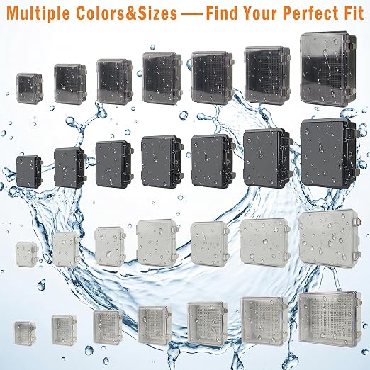 Electrical Junction Box, IP67 Waterproof Outdoor Box ABS Plastic Enclosure - Image 6
