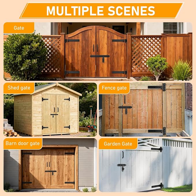 Heavy Duty Gate Hinges, 900 Lbs Capacity and Sealed Built-in Ball Bearings | - Image 6