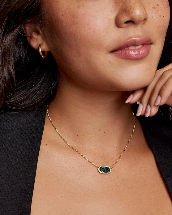 Kendra Scott Elisa Pendant Necklace for Women, Fashion Jewelry, 14k Gold-Plated