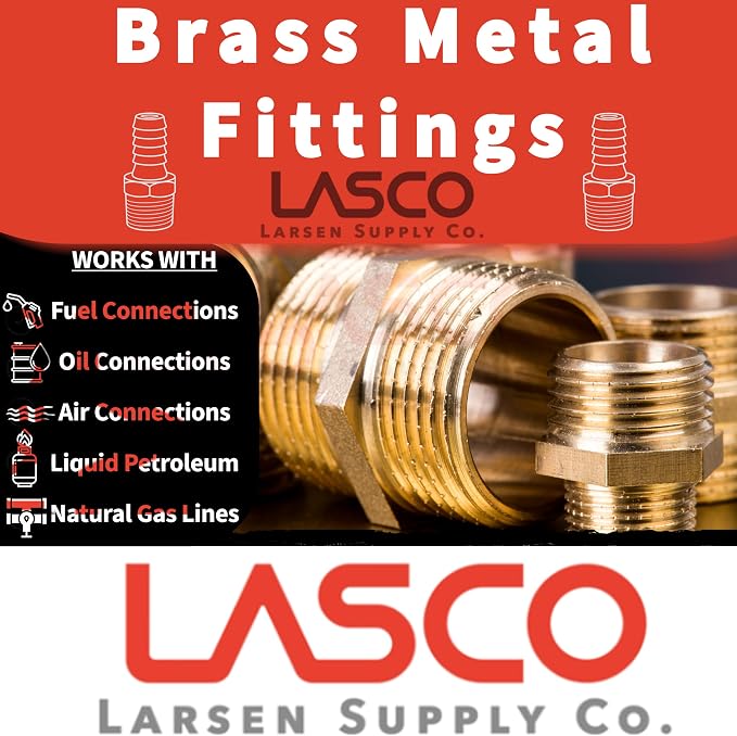 LASCO 17-4627 3/8-Inch Flare by 1/8-Inch Female Pipe Thread Brass Adapter - Image 3
