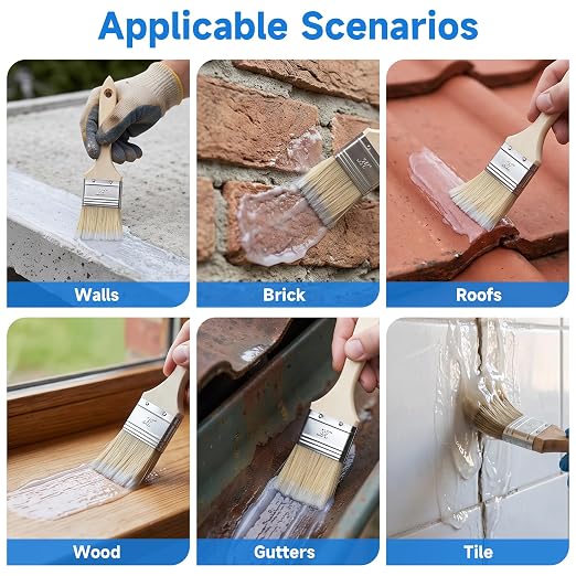 Transparent Waterproof Sealant 70oz, Bonds to roofs, concrete & wood, - Image 5