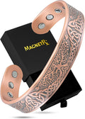 MagnetRX® Magnetic Copper Bracelets for Men – Effective 99.9% Pure Copper Bracelet for Men – Adjustable Copper Magnetic Bracelets (Irish Tree)