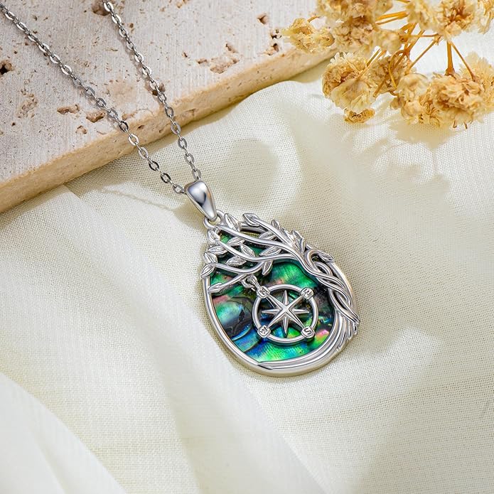 Jewish Jewelry Tree of Life Necklace 925 Jewish Sterling Silver Pendant Necklace Women Gift