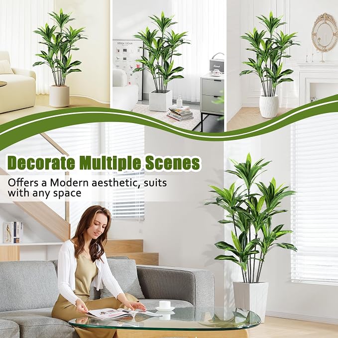 Dracaena Artificial Plant Indoor 5FT - Image 9