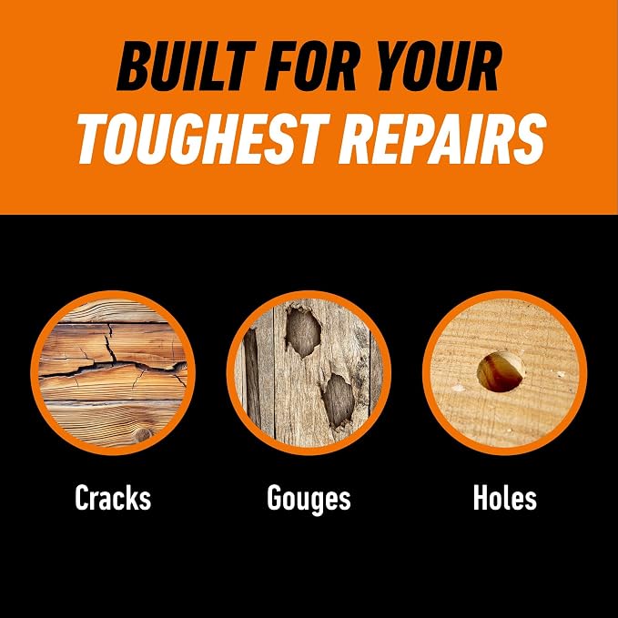 Gorilla All Purpose Wood Filler, Natural Finish, 16 oz Tub, Stainable & Sandable - Image 3