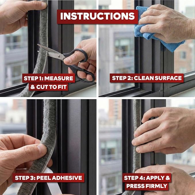 XFasten Self Adhesive Weather Stripping - Image 6