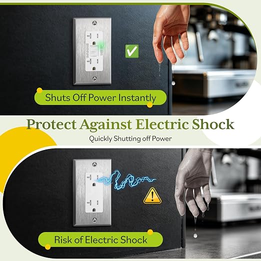 TG GFCI Outlet 20 Amp, Electrical Tamper-Resistant Receptacle, Self-Test | - Image 3