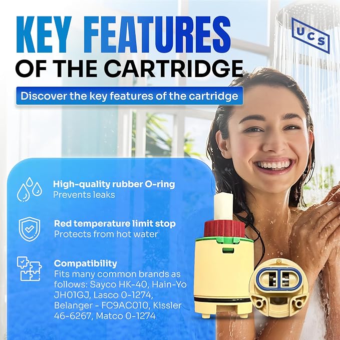 Hain-Yo HK-40/JH01GJ 40mm OEM Faucet Cartridge Replacement | Compatible - Image 4