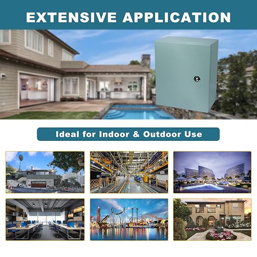 Waterproof Electrical Enclosure 24 x 24 x 12 inches, Outdoor Electrical Box - Image 6
