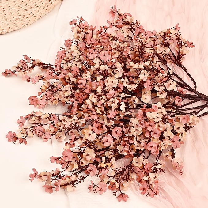 15Pcs Fall Flowers, Real Touch Babys Breath Artificial Flowers, Full Baby - Image 7