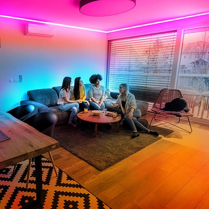 DAYBETTER 65.6Ft Smart Led Lights, 2835 RGB Led Strip Lights Kits - Image 5