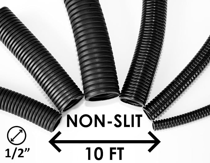 1/2" Wire Loom Non-Slit Polyethylene Corrugated Flexible Innerduct Conduit - Image 2
