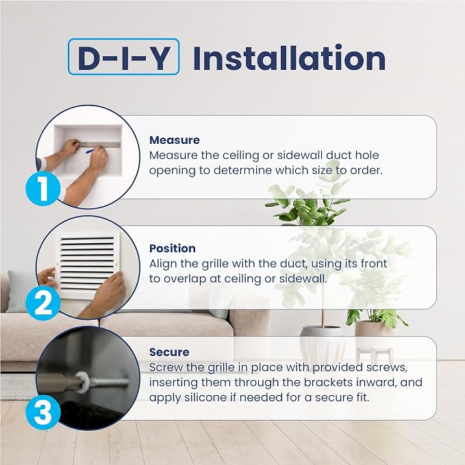 30x12 Aluminum Wall Ceiling Air Return Vent Cover HVAC Rustproof Grille - Image 9