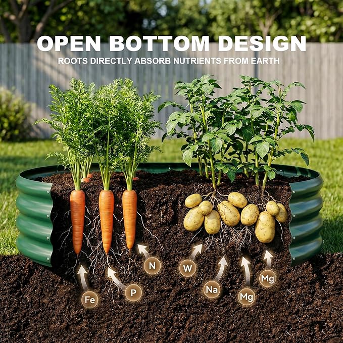 Land Guard 2 Pcs 6ft Metal Raised Garden Bed - Image 7