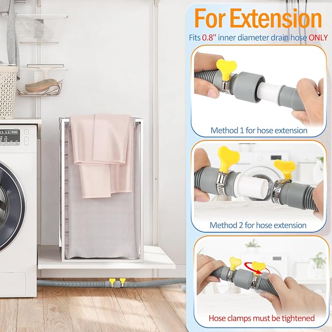 MyLifeUNIT Washing Machine Drain Hose, Washer Drain Hose Extension Kit - Image 4