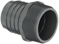 Spears 1436 Series PVC Tube Fitting, Schedule 40, 3/4" Barbed x NPT Male by Spears+Manufacturing