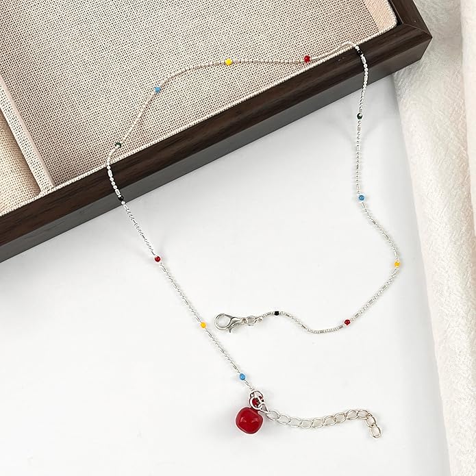 Snake Butterfly Necklace for Women Y2k Irregular Round Bead Pendant Women's Jewelry