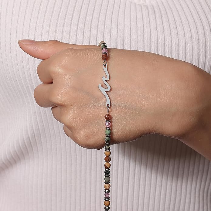 TONY & SANDY Friend Gifts for Women, Unique Valentine's Day Gifts for Her, Sister Gifts from Sister, Wave Bracelet, Christmas Birthday Gifts for Women, Bestie Friendship Bracelets