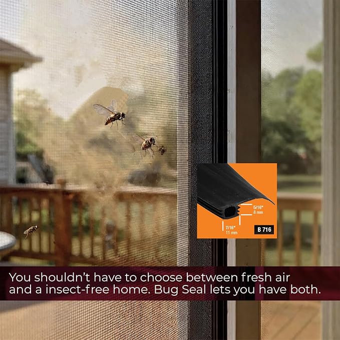 Prime-Line B 716 7/8 in. to 1-1/2 in. x 7 ft. Black Vinyl Sliding Screen Door - Image 5