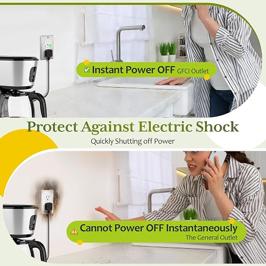 TG GFCI Outlet 15 Amp, Electrical Tamper-Resistant Receptacle, Self-Test | - Image 3