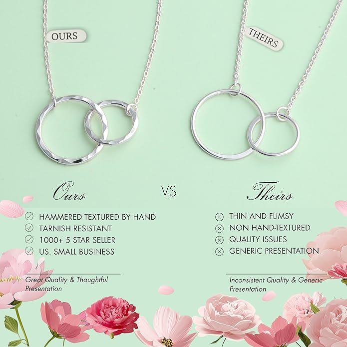 HOPE LOVE SHINE Encouraging Gift for Women - Courage, Strength, Motivational, Inspirational Necklace, Jewelry 16+2", 14k Gold Plated Sterling Silver